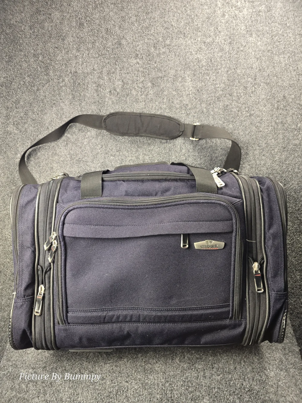 Embark Navy Blue Soft Sided Travel Bag.